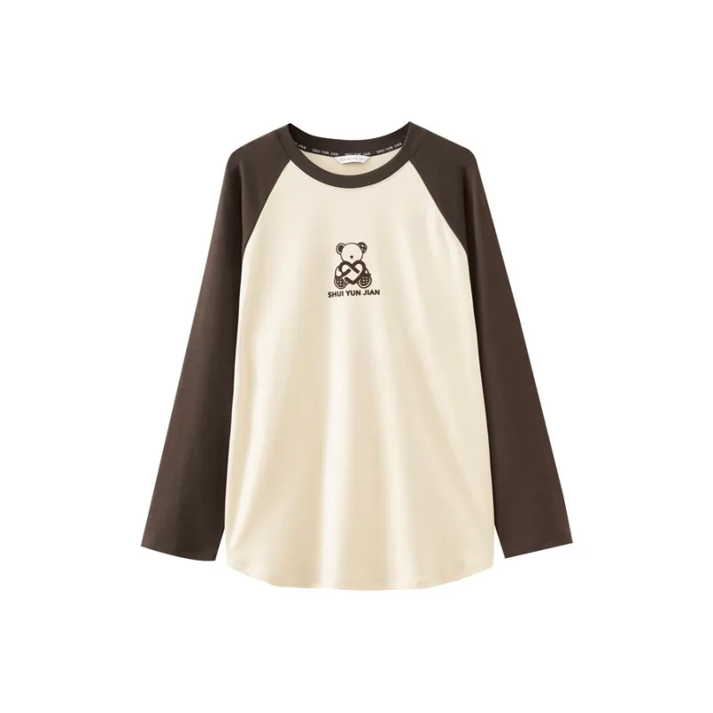 SHUIYUNJIAN T-Shirt Women's Beige Apricot-0
