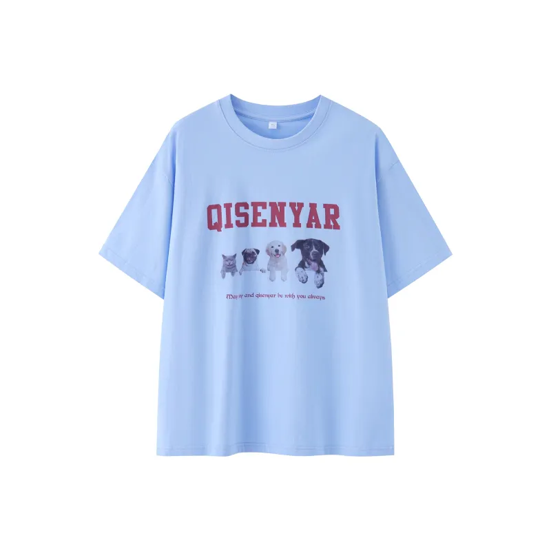 QISENYAR T-Shirts Unisex-4