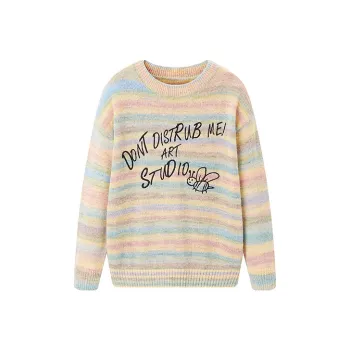 LEDIN Sweater Women's Green Stripes