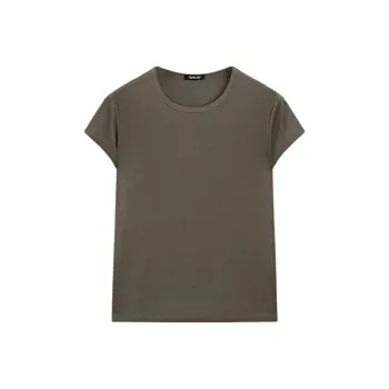 Massimo Dutti T Shirt Women's Burnt Yellow
