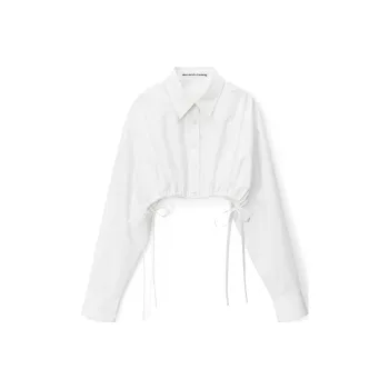 Alexander Wang Drawstring Cropped Shirt