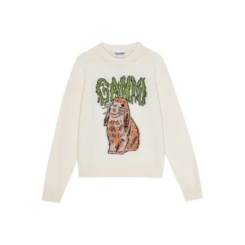 GANNI FW24 Sweater Women's White Heron