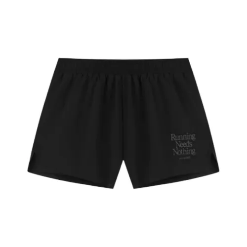 Anta Running Collection Sports Shorts Men's Super Black/Super Black
