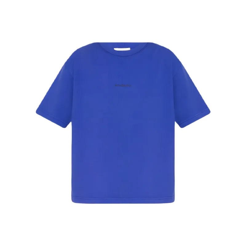 Acne Studios Crew Neck T shirt Sea Blue-0
