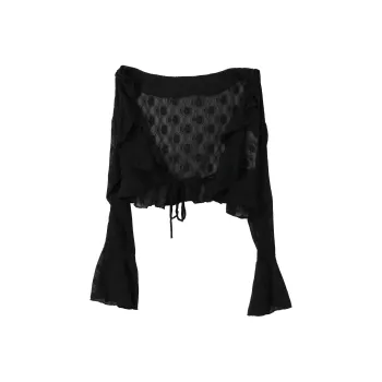 ONE PASS STUDIO Crop Top Women's Black
