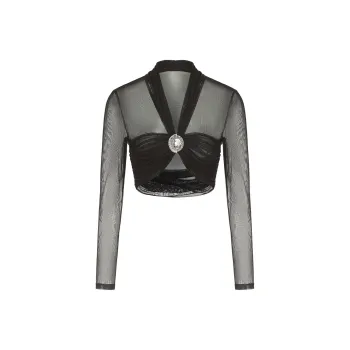 NANA JACQUELINE Crop Tops Women's Black