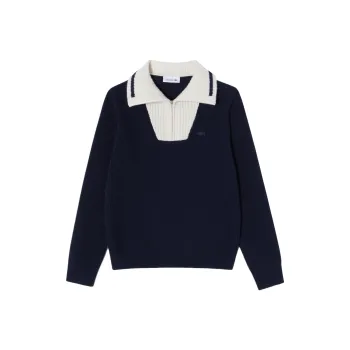 LACOSTE Sweater Women's Navy Blue
