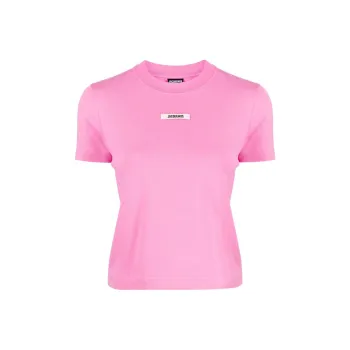 Jacquemus Gros Grain Logo patch T shirt