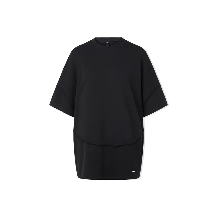 UPON PRO Elbow Length Sleeved T Shirt Unisex Black-0