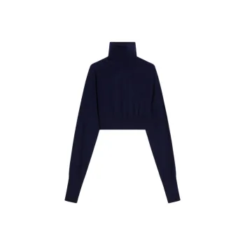 SportMax Ululato Roll Neck Cropped Jumper