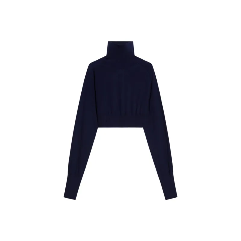 SportMax Ululato Roll Neck Cropped Jumper-0