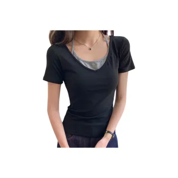 COVER TIME T Shirt Women's Black