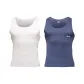 2 Pack (White+Stone Wash Blue)