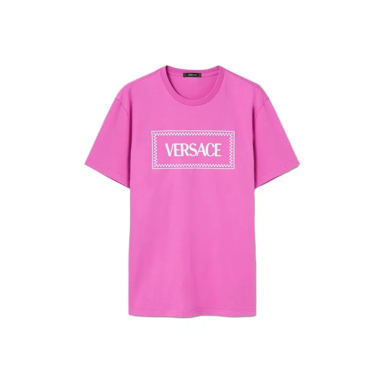 VERSACE Logo Printed Crewneck T Shirt-0