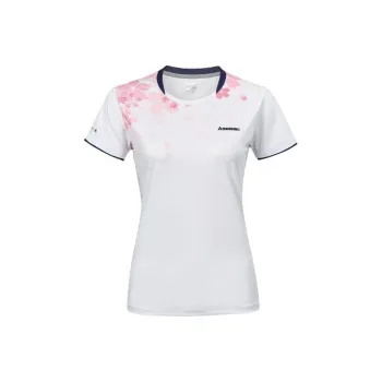 Kawasaki Badminton Clothing Women's Frost White/Blue Purple