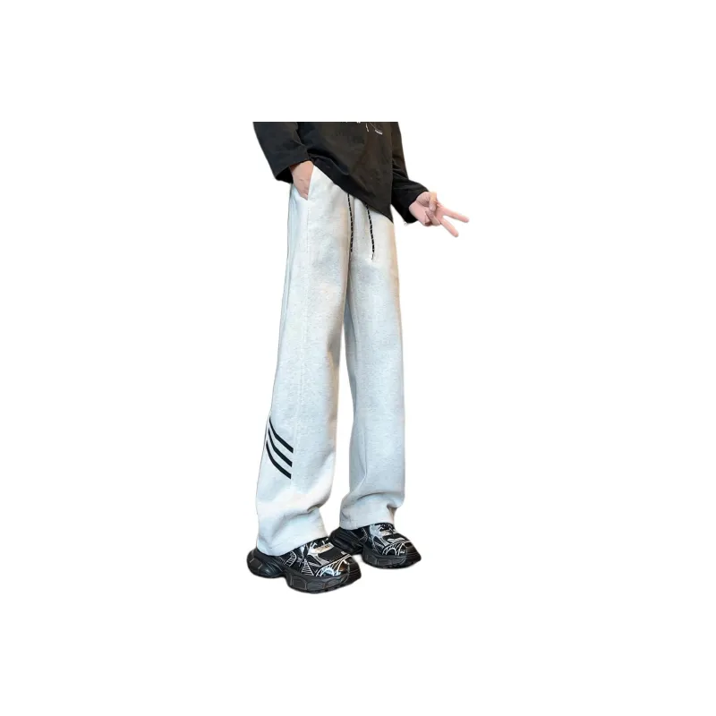 FOREVER 21 Casual Pants Unisex Light Heather Gray-0