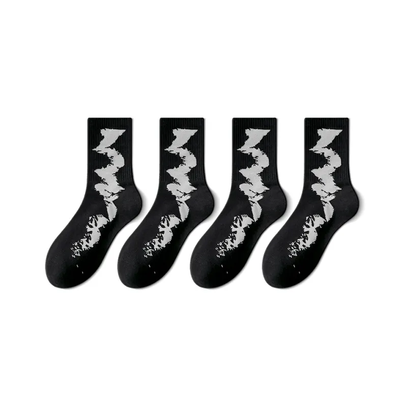 Taste The Color Knee High Socks Unisex 4 Pack-7