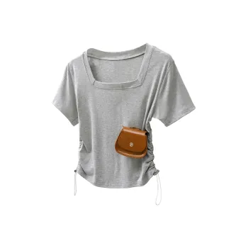 Cypress House Set in Sleeve T Shirt Women's Light Gray