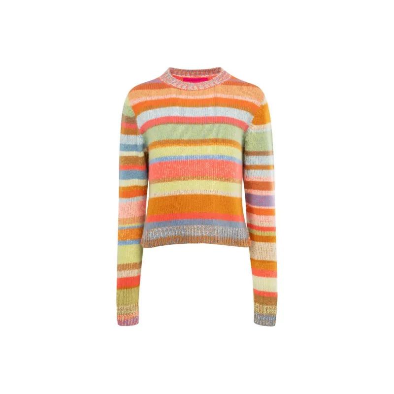The Elder Statesman Striped Cashmere Jumper-0