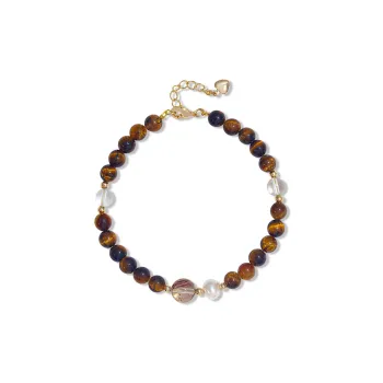 Taste The Color Natural Tiger's Eye Stone Bracelets Women's