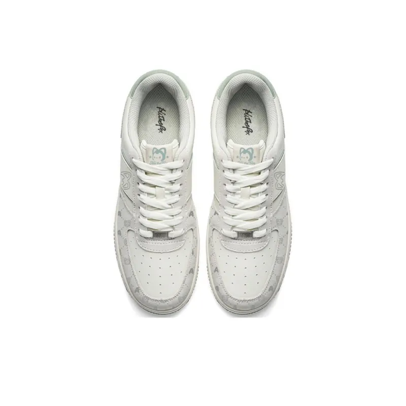 ALI THE FOX Skateboard Shoes Unisex Low Top Milk Tea Powder/Iceberg Blue-41