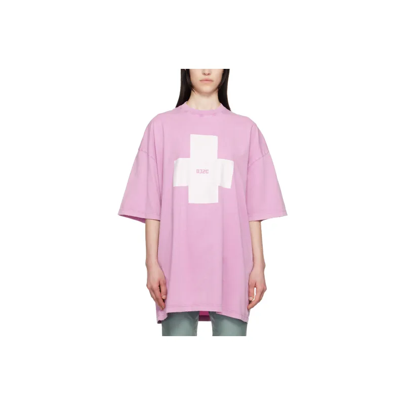 032c Point Zero Oversized T Shirt 'Faded Pink'-0