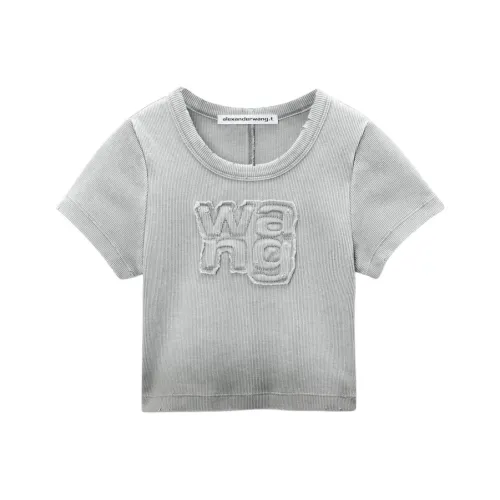 Alexander Wang Logo-appliqué Cropped T-shirt