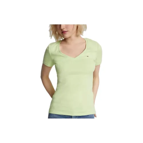 Tommy Hilfiger Hilfiger Favorite V-Neck T-Shirt T-Shirts T-Shirt Women's Green