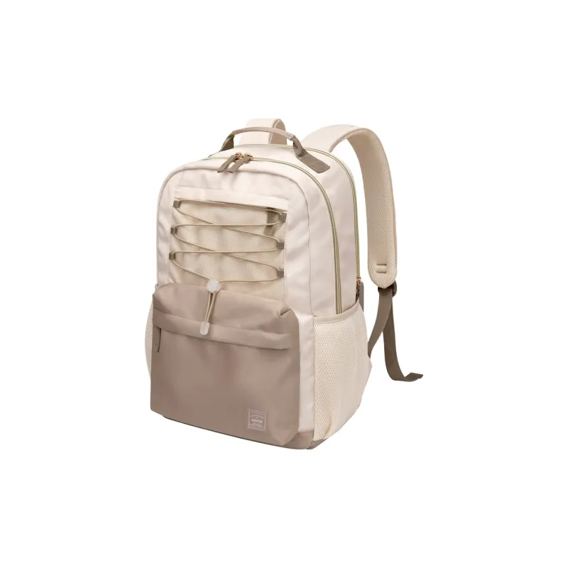V.NINE Fabric Backpack Laptop Bag Backpack Regular Women's Beige-1