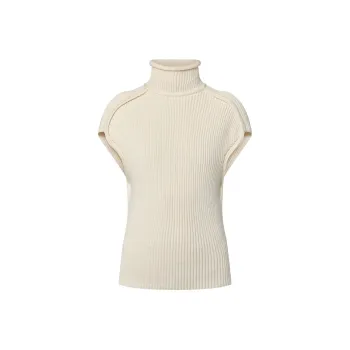 LOUIS VUITTON Shoulder Seam Ribbed Knit Top