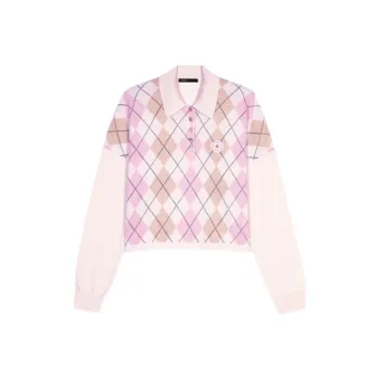 Maje Argyle knit Sweater
