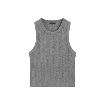 Massimo Dutti Tank Tops Women's Gray
