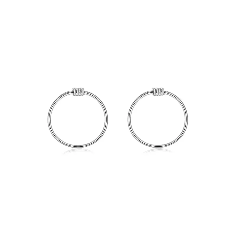 DODOGOGO S999 Silver Earrings Unisex-1