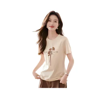 Mo Han Yi Mei T Shirt Women's Apricot