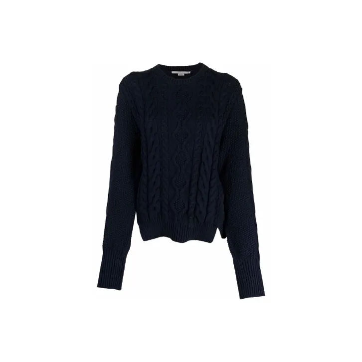 Stella McCartney Aran Stitch Cropped Jumper-0