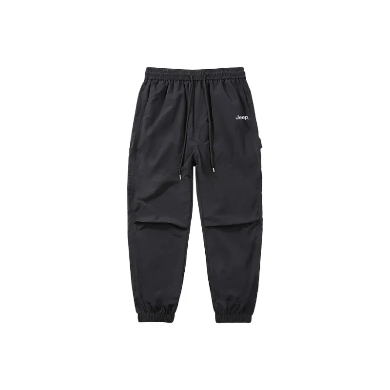 Jeep Individual Lace Up Straight Fit Casual Pants Unisex-220
