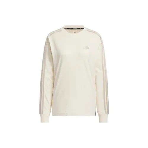 Adidas ESSENTIALS Drop Shoulder Sleeve T Shirt Women's White