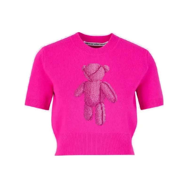 Alexander Wang Crop Tops Women's Pink-0