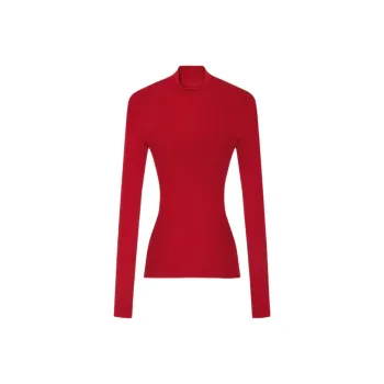 VERSACE Wool Ribbed knit Top