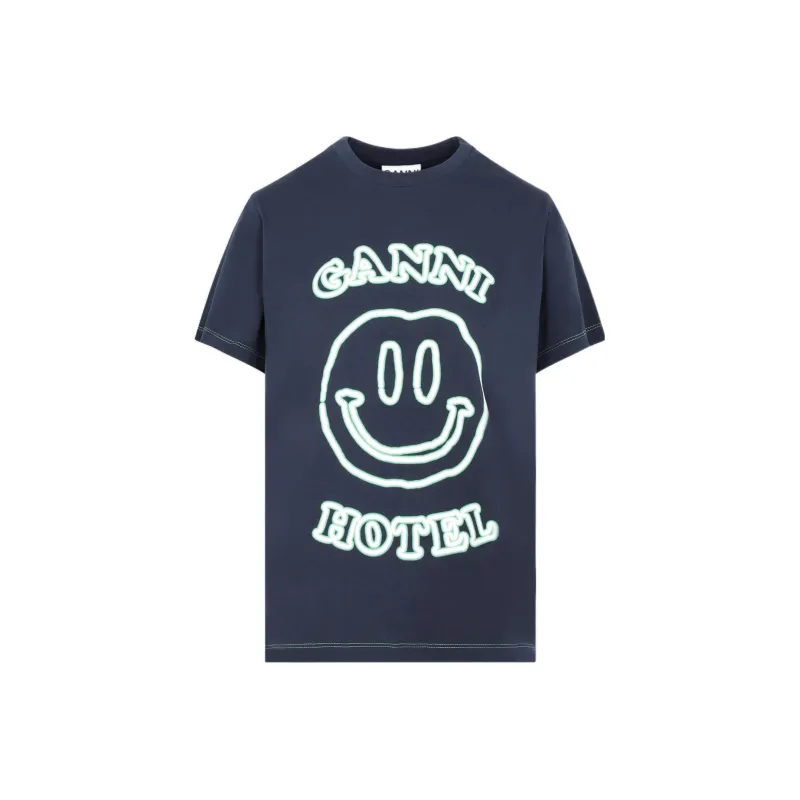 GANNI T Shirts Women's Blue-0