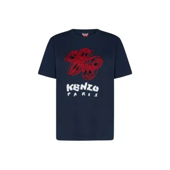 KENZO Graphic Printed Crewneck T Shirt
