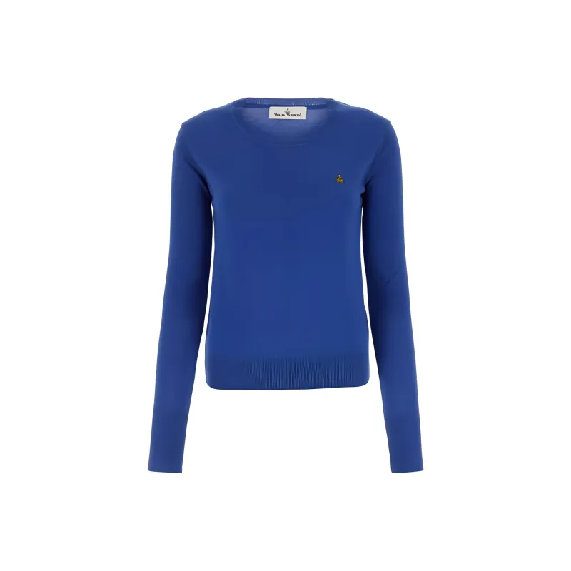 Vivienne Westwood Orb Embroidered Long Sleeved Jumper-0