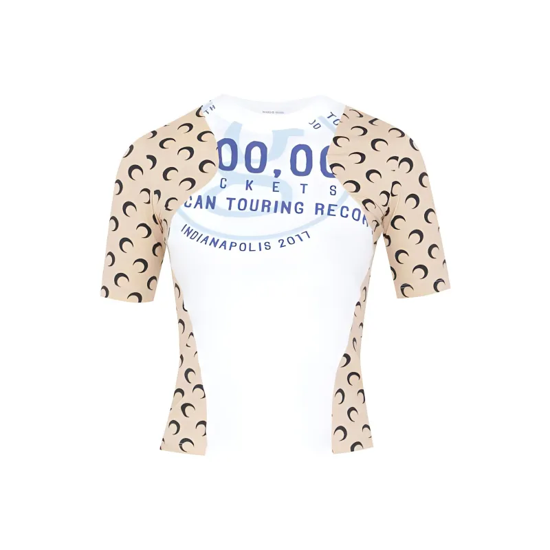 Marine Serre T-Shirts Women's White-0