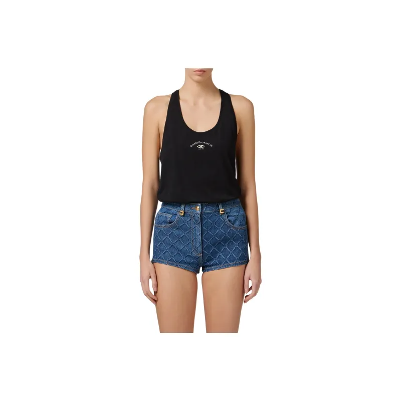 Elisabetta Franchi Logo print Tank Top-0
