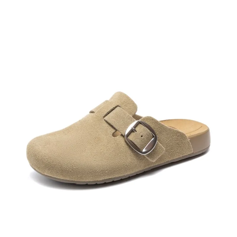 AOKANG Closed Toe Slippers Women's Green-2