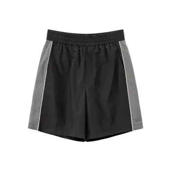 NO ONE ELSE Casual Shorts Unisex Black Gray