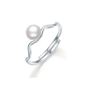 ME LUXE Pearl Rings, Irregular Niche Design Sense Of Luxury Women's