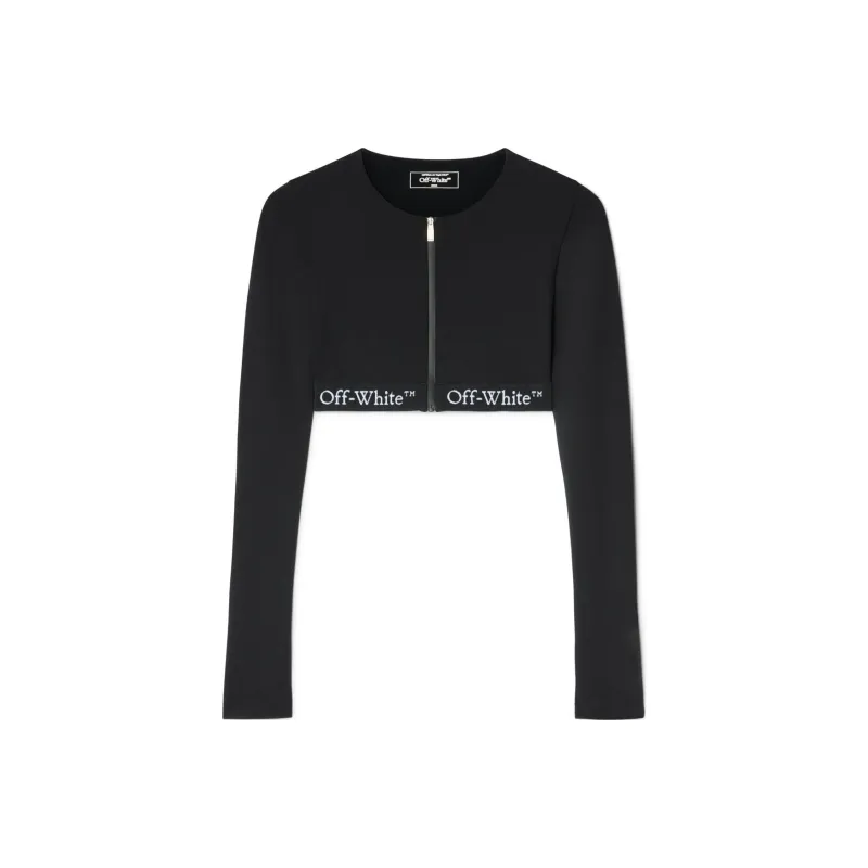 OFF WHITE Logo band Crop Top-0