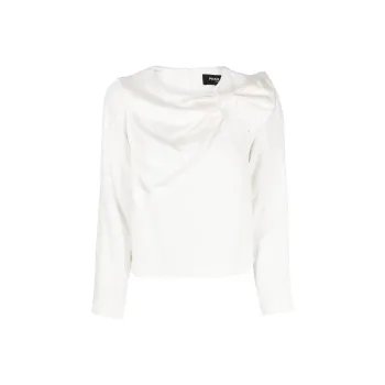 Paule Ka Bow detailing Zip up T shirt
