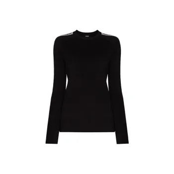 WE11DONE Slim Fit Sweater Women's Black